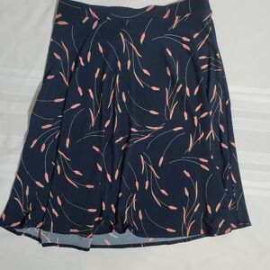 George Navy and Pink A-Line Skirt